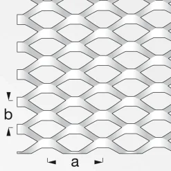 Streckmetall Stahl 100 x 60 cm