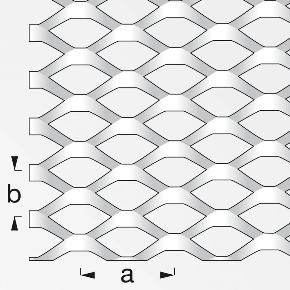 Streckmetall Stahl 100 x 60 cm