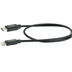Sync- und Ladekabel Apple® Lightning auf USB-C schwarz 0,5 m