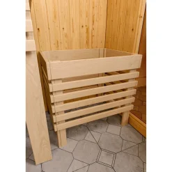 Systemsauna 'Solara 2' naturbelassen 3,6 kW Ofen 216 x 122 x 198 cm