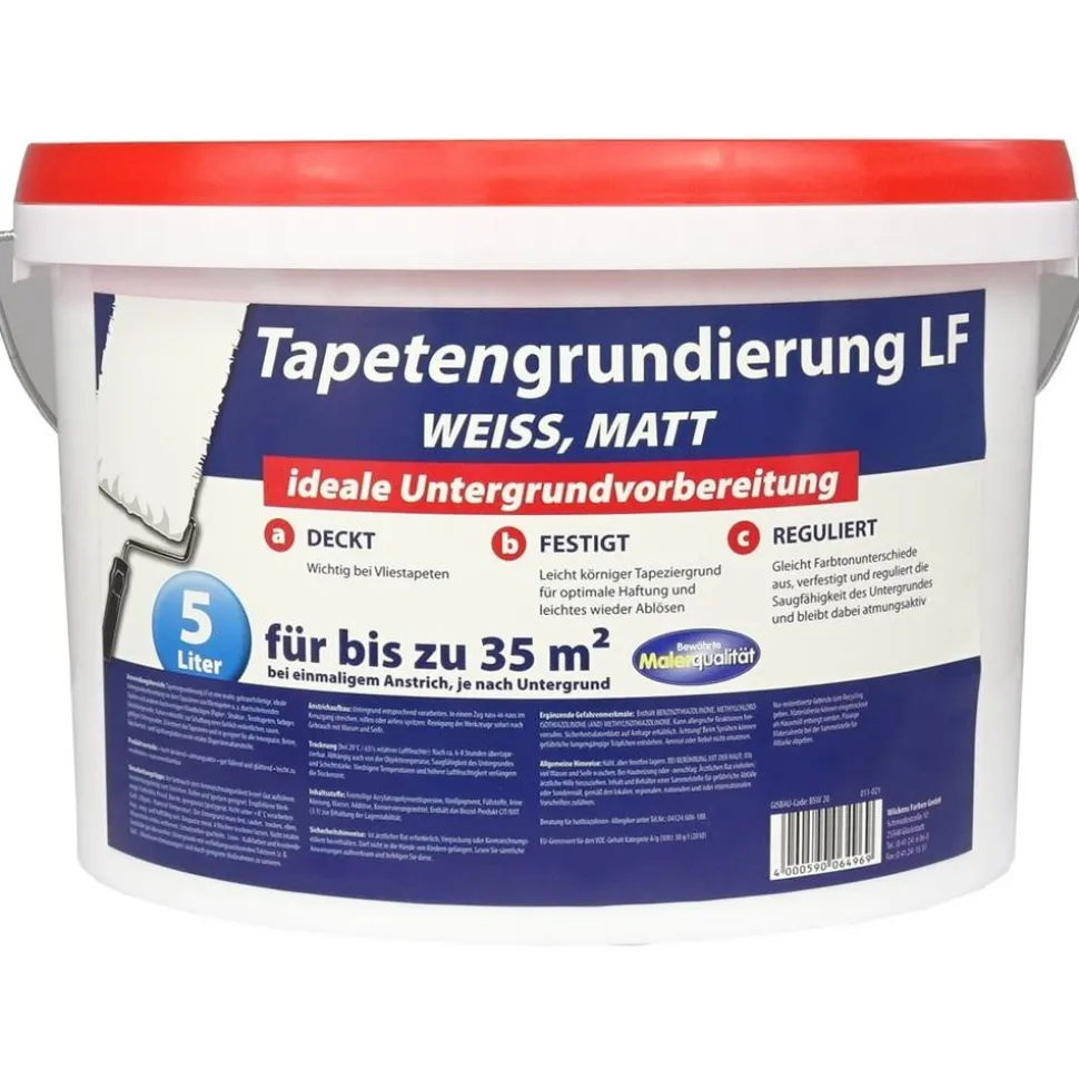 Tapetengrundierung mattweiß 5 l
