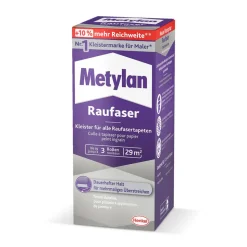 Tapetenkleister 'Raufaser' trocknet transparent 2 + 1 Vorteilspack 3 x 180 g