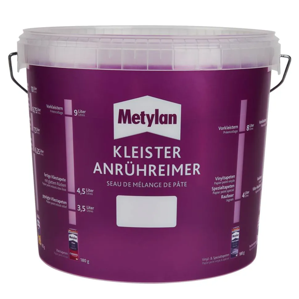 Tapeziereimer für Kleister transparent 10 l