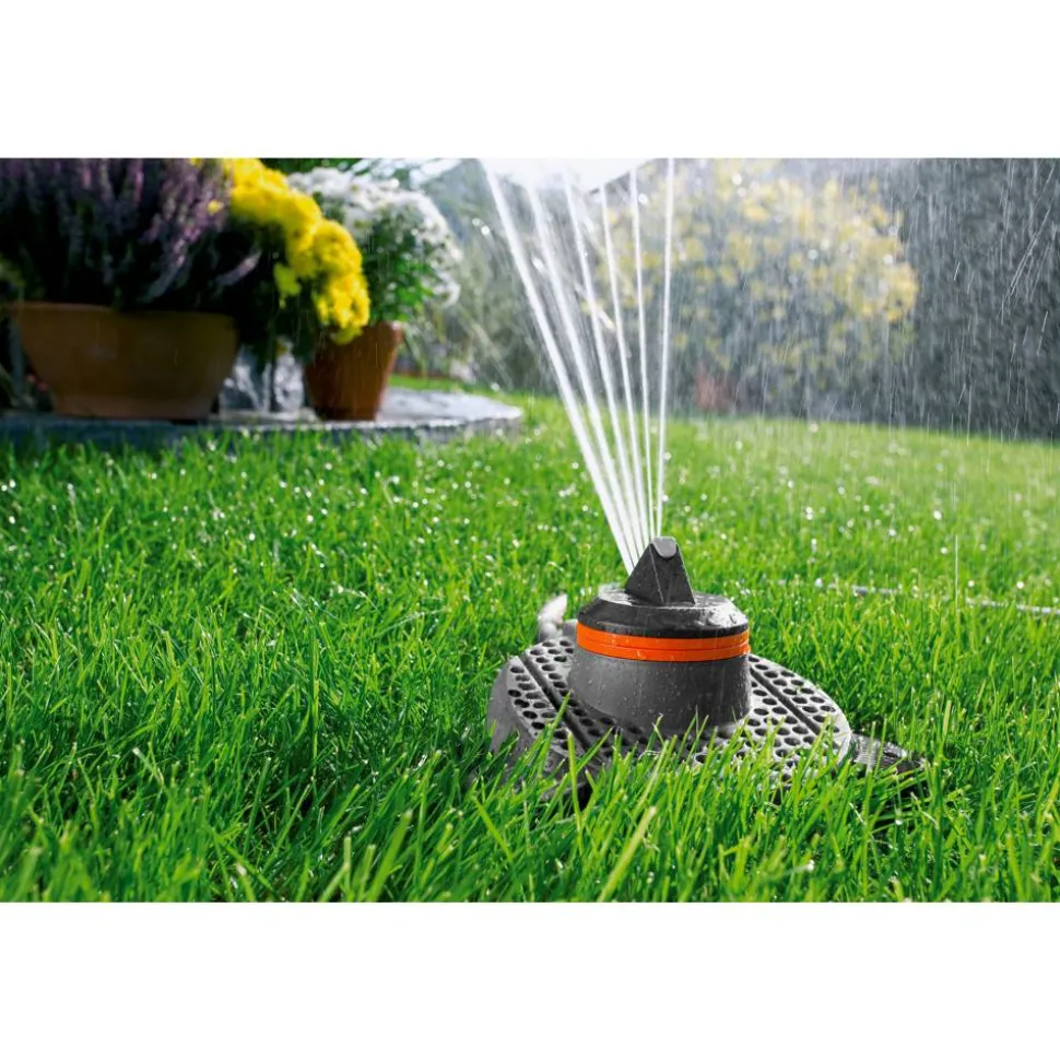 Teil- und Vollkreisregner 'Tango' orange/schwarz 9-310 m²