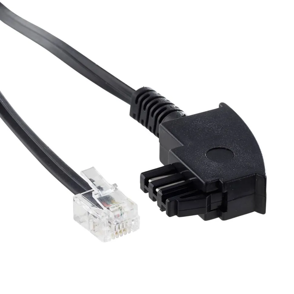 Telefonkabel TAE-N/RJ11 TAL 6236 schwarz 6 m