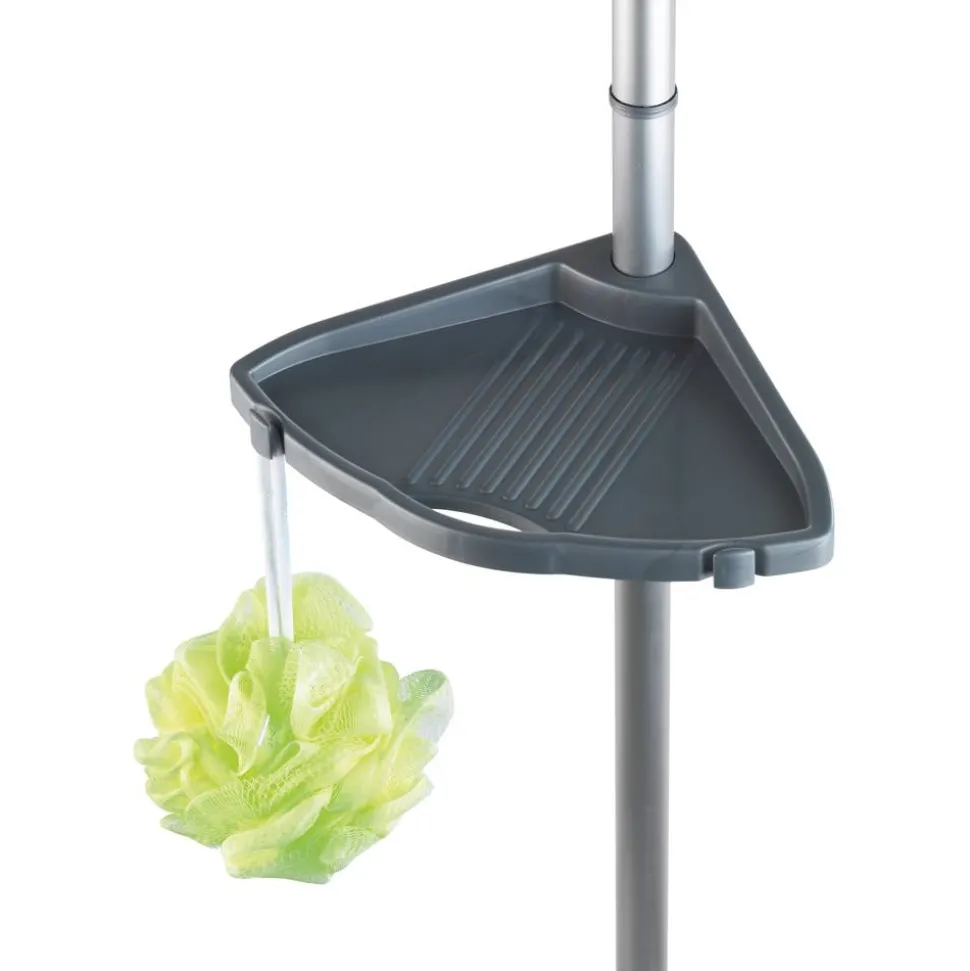 Teleskop-Duschecke 'Compact', 4 Ablagen, silber