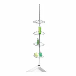 Teleskop-Duschecke Prea 4 Körbe Edelstahl rostfrei