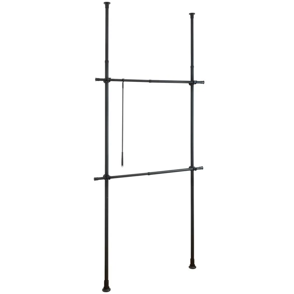 Teleskop-Garderobensystem 'Herkules Basic' verstellbar 120 x 300 x 11 cm