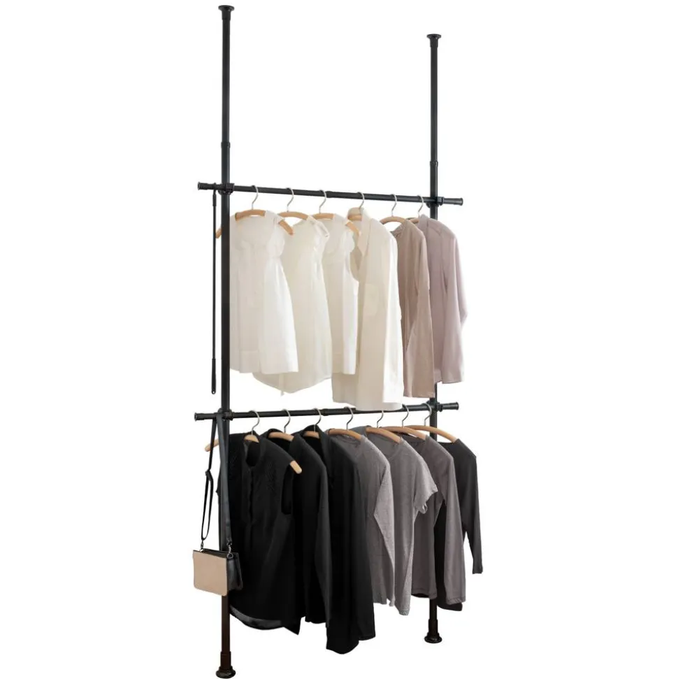 Teleskop-Garderobensystem 'Herkules Basic' verstellbar 120 x 300 x 11 cm
