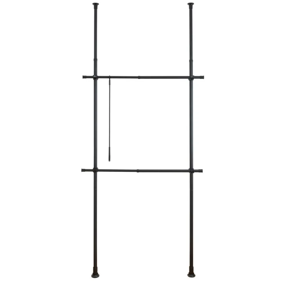 Teleskop-Garderobensystem 'Herkules Basic' verstellbar 120 x 300 x 11 cm