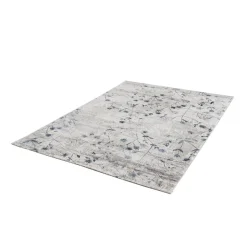 Teppich 'Antea' Blumen blau 133 x 190 cm