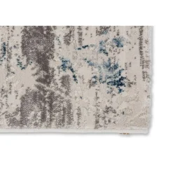 Teppich 'Antea' Blumen blau 133 x 190 cm
