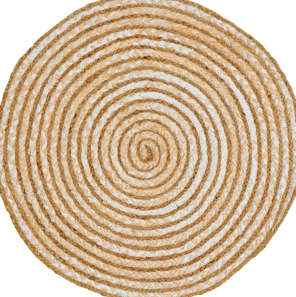 Teppich 'BB Ethno' natur/weiß 80 x 80 cm