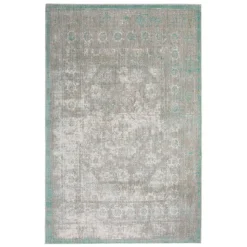 Teppich 'Bella' creme/türkis 133 x 190 cm