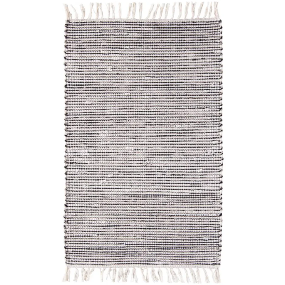 Teppich "Kentucky" schwarz-weiß-grau 60 x 120 cm