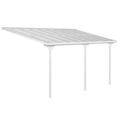 Terrassenüberdachung 'Bruce 556' Aluminium weiß 300 x 556 x 270 cm