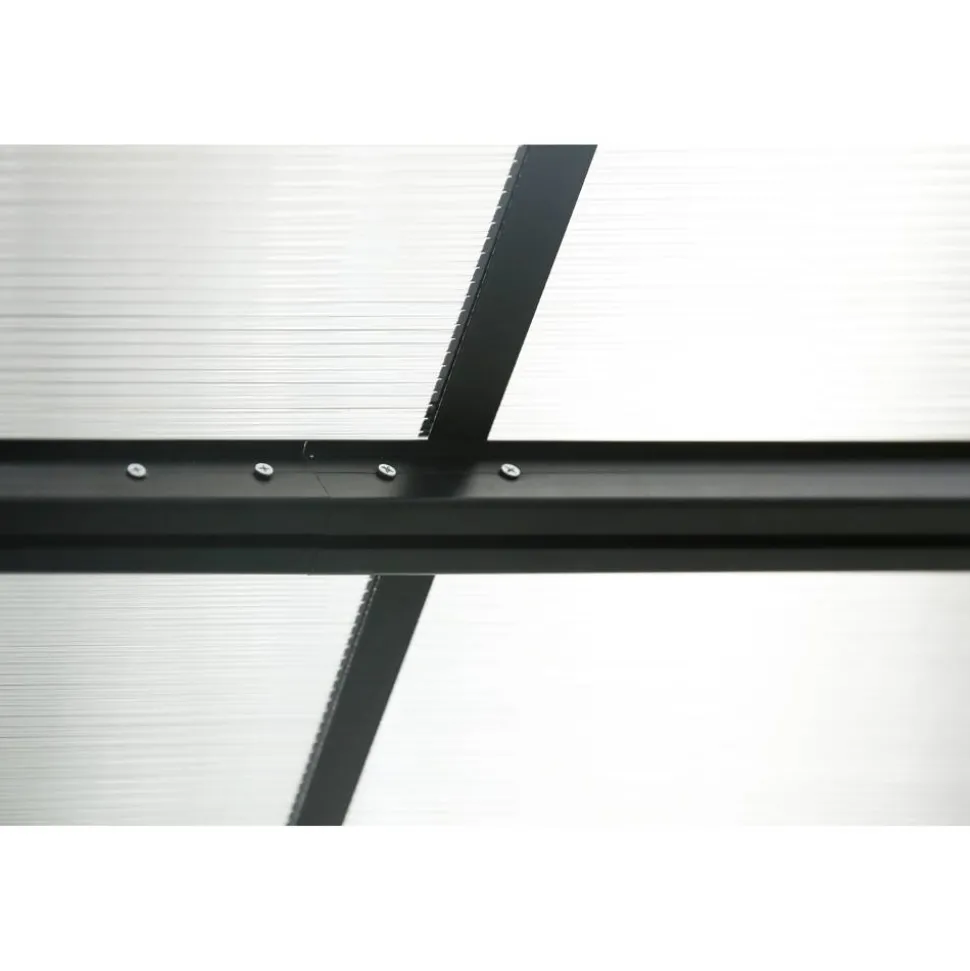 Terrassenüberdachung 'Bruce 617' Aluminium schwarz 300 x 617 x 270 cm