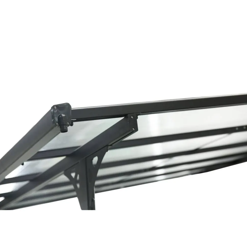 Terrassenüberdachung 'Bruce 617' Aluminium schwarz 300 x 617 x 270 cm
