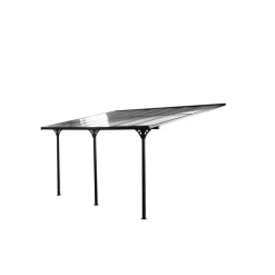Terrassenüberdachung 'Bruce' Aluminium schwarz 300 x 435 x 270 cm