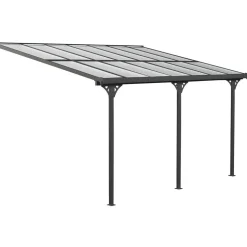 Terrassenüberdachung 'Bruce' Aluminium schwarz 300 x 435 x 270 cm