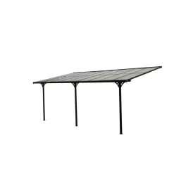 Terrassenüberdachung 'Bruce' Aluminium schwarz 300 x 556 x 270 cm