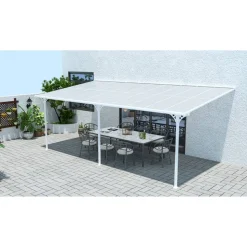 Terrassenüberdachung 'Bruce 617' Aluminium weiß 300 x 617 x 225 cm
