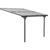 Terrassenüberdachung 'Bruce' Aluminium schwarz 300 x 313 x 270 cm
