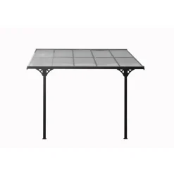 Terrassenüberdachung 'Bruce' Aluminium schwarz 300 x 313 x 270 cm