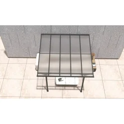 Terrassenüberdachung 'Bruce' Aluminium schwarz 300 x 313 x 270 cm