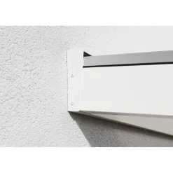 Terrassenüberdachung 'Genua' 434 x 257 cm Aluminium Doppelstegplatten weiß
