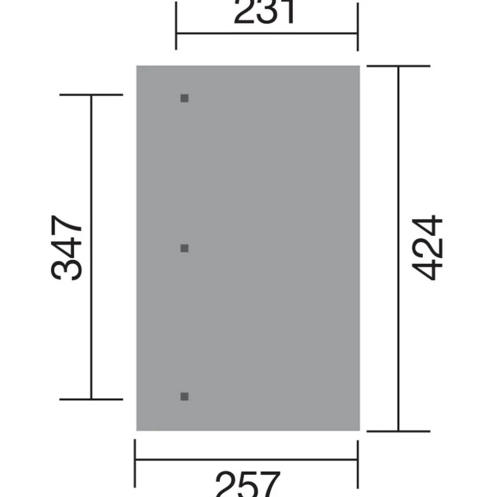 Terrassenüberdachung 'Salsa' 424 x 257 cm braun