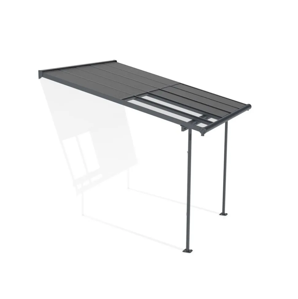 Terrassenüberdachung 'Sierra Cabrio' 295 x 314 cm Alu/Polycarbonat grau
