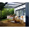 Terrassenüberdachung 'Stockholm' anthrazit 330,5 x 370 cm Polycarbonat klar