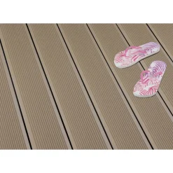 Terrassendielen 'Exklusiv' sand matt 4000 x 145 x 26 mm