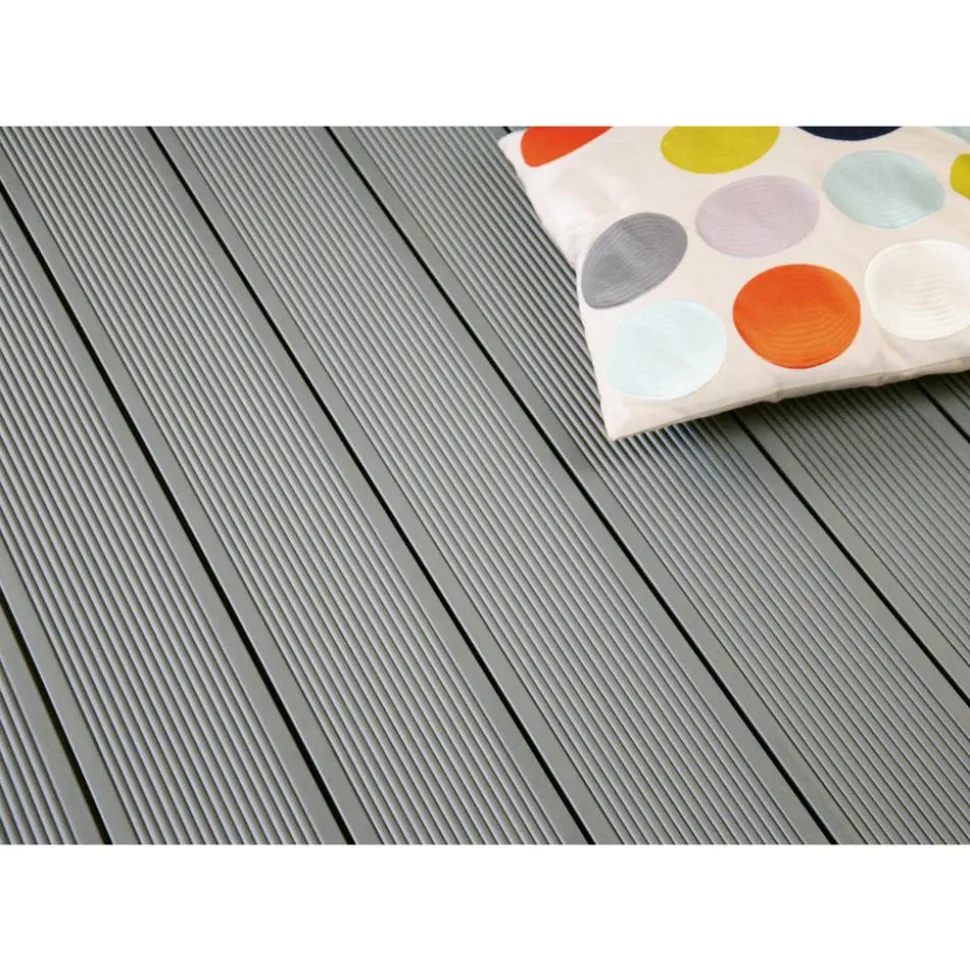 Terrassendielen 'Exklusiv' grau 2500 x 145 x 26 mm