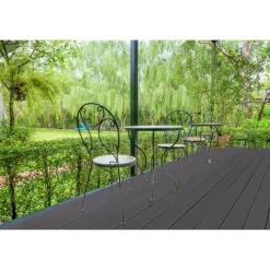 Terrassendielen-Komplettset WPC Hohlkammer anthrazit 10 qm