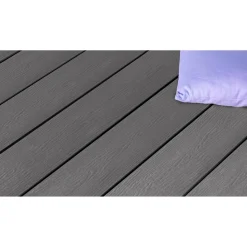 Terrassendielen-Komplettset 'Strukturo' grau 3000 x 3000 mm