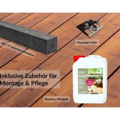 Terrassendielen-Komplettset 'CoBAM® S' kaffeefarben 25 qm