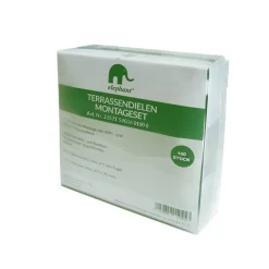 Terrassendielen-Komplettset WPC Hohlkammer grau 20 qm