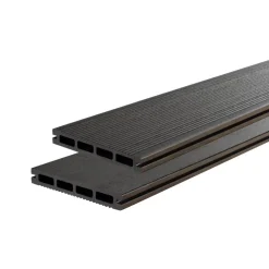 Terrassendielen-Komplettset WPC Hohlkammer anthrazit 25 qm