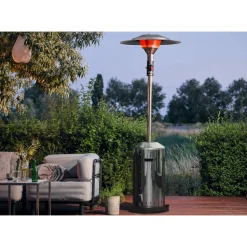 Terrassenheizstrahler 'Elegance Eco Green' Edelstahl 6 kW Ø 76 x 218 cm