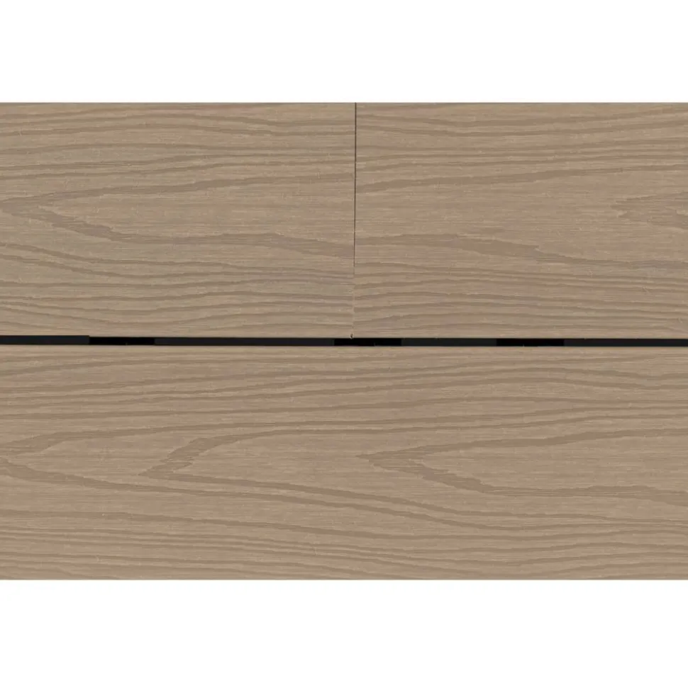 Terrassen-Komplettset 'strongWood solid db' muschelfarben/steinfarben 20 qm