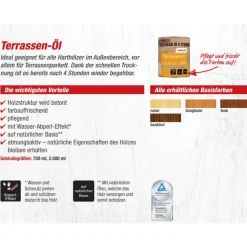 Terrassen-Öl 'Natur' beige 2,5 l