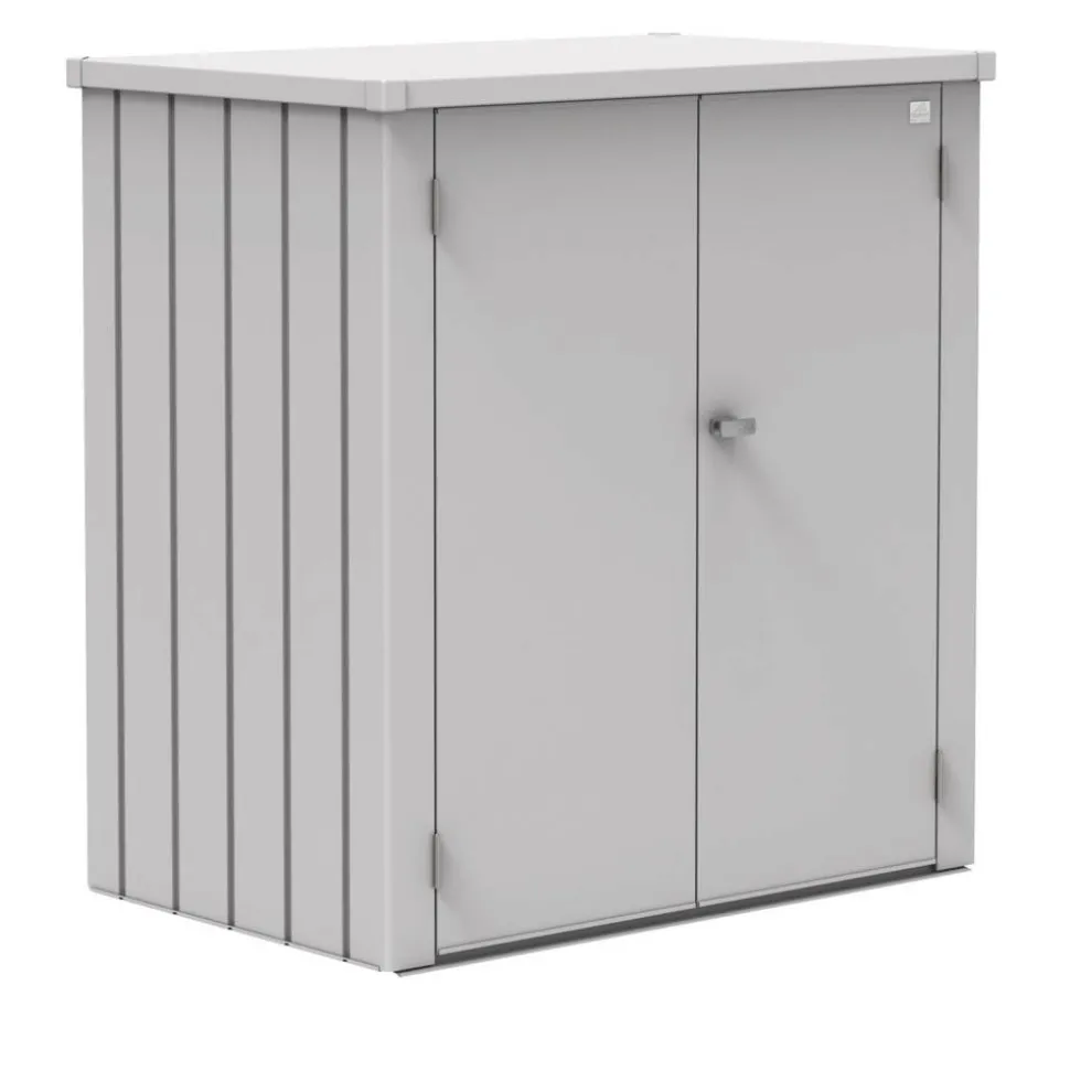 Terrassenschrank 'Romeo' Gr. L silber-metallic 132 x 140 x 87 cm