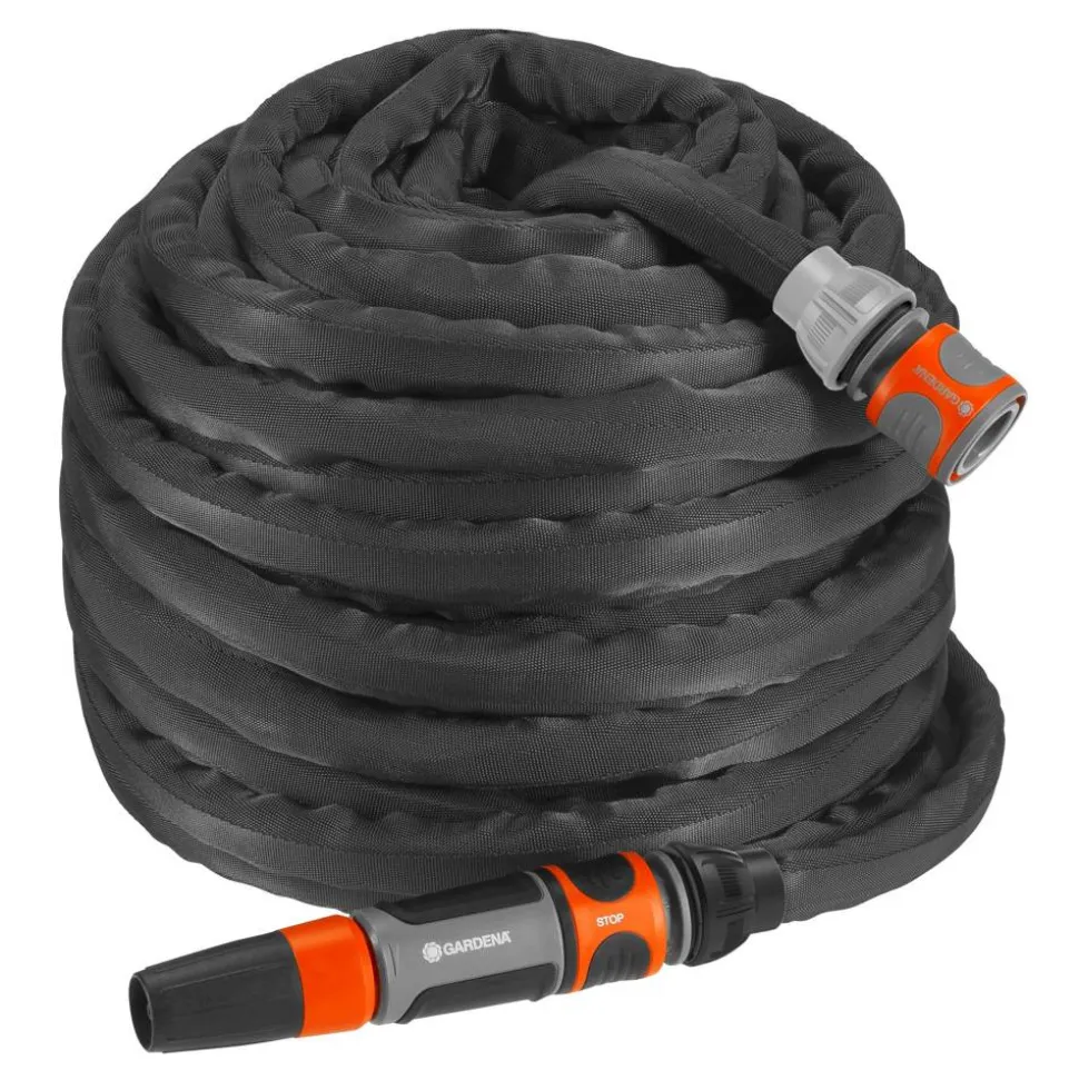 Textilschlauch-Set 'Liano' schwarz Ø 13 mm, 30 m