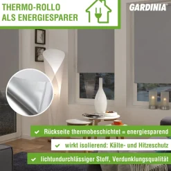 Thermo-Rollo 'A3TV' weiß 162 x 180 cm