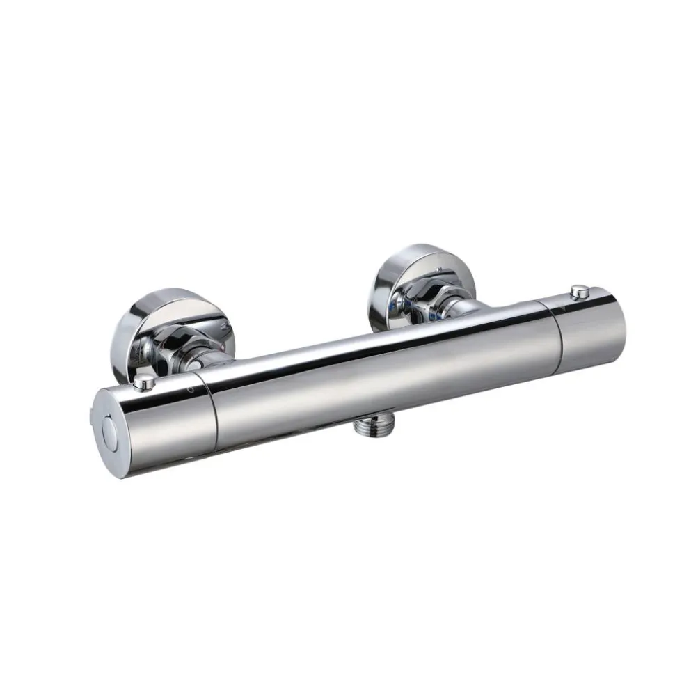 Thermostat-Duscharmatur chromfarben 30 x 10 cm