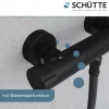 Thermostat-Duscharmatur 'London' schwarz matt