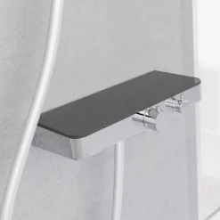 Thermostat-Duscharmatur 'Ocean' mit Ablage chrom/anthrazit