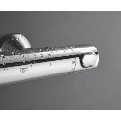 Thermostat-Duscharmatur 'Precision Flow' chromfarben